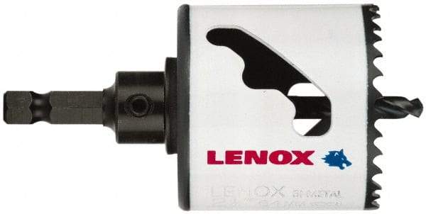 Lenox - 2-9/16" Diam, 1-1/2" Cutting Depth, Hole Saw - Bi-Metal Saw, Toothed Edge - Americas Industrial Supply