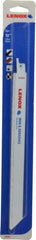 Lenox - 10" Long x 3/4" Thick, Carbide Reciprocating Saw Blade - Straight Profile, Continuous Edge, Universal Shank - Americas Industrial Supply