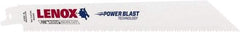 Lenox - 8" Long x 3/4" Thick, Bi-Metal Reciprocating Saw Blade - Tapered Profile, 10 to 14 TPI, Toothed Edge, Universal Shank - Americas Industrial Supply