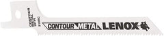 Lenox - 3-5/8" Long x 5/16" Thick, Bi-Metal Reciprocating Saw Blade - Tapered Profile, 18 TPI, Toothed Edge, Universal Shank - Americas Industrial Supply