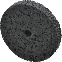 3M - 3" Diam, 1/2" Face Width, 3/8" Center Hole, Very Coarse Grade, Silicon Carbide Deburring Wheel - Unitized, Hard Density 7 Grade, 14,100 RPM - Americas Industrial Supply