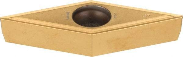 Kennametal - VBMT331 LF Grade KT315 Cermet Turning Insert - TiN/TiCN/TiN Finish, 35° Diamond, 3/8" Inscr Circle, 3/16" Thick, 1/64" Corner Radius - Americas Industrial Supply