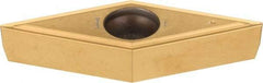 Kennametal - VBMT331 LF Grade KT315 Cermet Turning Insert - TiN/TiCN/TiN Finish, 35° Diamond, 3/8" Inscr Circle, 3/16" Thick, 1/64" Corner Radius - Americas Industrial Supply