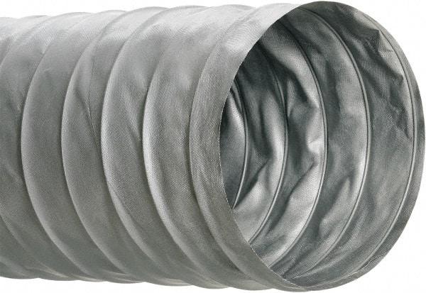 Hi-Tech Duravent - 10" ID, 25' Long, PVC Blower & Duct Hose - Gray, 5" Bend Radius, 0.1 In/Hg, 0.6 Max psi, 0 to 250°F, Flame Retarding - Americas Industrial Supply