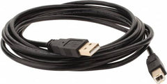 Tripp-Lite - 10' Long, USB A/B Computer Cable - Black, Male x Male - Americas Industrial Supply