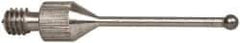 SPI - #4-48, 0.2810" Ball Diam, Chrome Alloy Steel Ball Contact Point - 0.281" Contact Point Length, Use with Dial Indicators - Americas Industrial Supply
