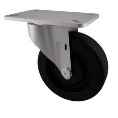 E.R. Wagner - 3" Diam x 1-1/4" Wide x 3-3/4" OAH Top Plate Mount Swivel Caster - Phenolic, 250 Lb Capacity, Plain Bearing, 3-1/8 x 4-1/8" Plate - Americas Industrial Supply