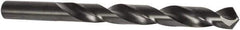 Precision Twist Drill - 15/64" 135° High Speed Steel Jobber Drill - Oxide Finish, Right Hand Cut, Spiral Flute, Straight Shank, 3-7/8" OAL, Split Point - Americas Industrial Supply