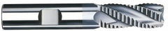 SGS - 5/8" Diam, Coarse Pitch, 1-1/4" LOC, 4 Flute Solid Carbide 0.06" Corner Radius Roughing End Mill - TiCN Finish, 3-1/2" OAL, 5/8" Shank Diam, Single End, Centercutting, 30° Helix - Americas Industrial Supply