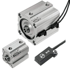 Norgren - 2-1/2" Stroke x 4" Bore Double Acting Air Cylinder - 1/4 Port, 1/2-20 Rod Thread, 145 Max psi, 23 to 176°F - Americas Industrial Supply