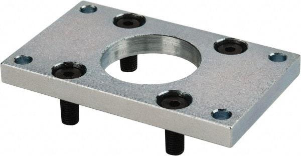 Norgren - Air Cylinder Flange Mount - 23°F Min Temp, Use with 50mm Compact Cylinders - Americas Industrial Supply