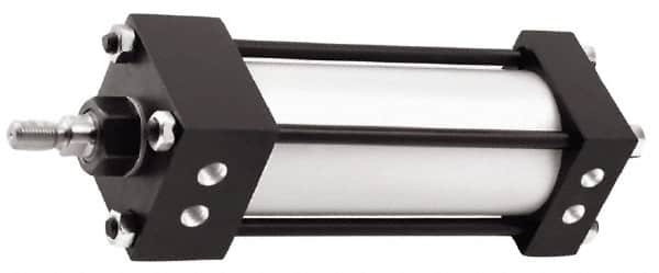 Norgren - 10" Stroke x 1-1/2" Bore Single Acting Air Cylinder - 3/8 Port, 7/16-20 Rod Thread, 250 Max psi, -20 to 200°F - Americas Industrial Supply