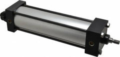 Norgren - 8" Stroke x 2-1/2" Bore Single Acting Air Cylinder - 3/8 Port, 7/16-20 Rod Thread, 250 Max psi, -20 to 200°F - Americas Industrial Supply