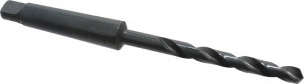 Interstate - 3/8", 2MT 118° Point High Speed Steel Taper Shank Drill Bit - Exact Industrial Supply