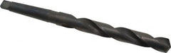 Interstate - 49/64", 2MT 118° Point High Speed Steel Taper Shank Drill Bit - Oxide Finish, 5-1/2" Flute Length, 9-3/8" OAL, Spiral Flute - Americas Industrial Supply
