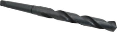 Interstate - 53/64", 2MT 118° Point High Speed Steel Taper Shank Drill Bit - Oxide Finish, 5-3/4" Flute Length, 9-5/8" OAL, Spiral Flute - Americas Industrial Supply
