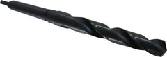Interstate - 7/8", 2MT 118° Point High Speed Steel Taper Shank Drill Bit - Oxide Finish, 5-7/8" Flute Length, 9-3/4" OAL, Spiral Flute - Americas Industrial Supply