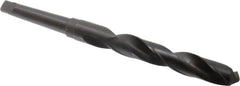 Interstate - 57/64", 2MT 118° Point High Speed Steel Taper Shank Drill Bit - Oxide Finish, 6-1/8" Flute Length, 10" OAL, Spiral Flute - Americas Industrial Supply
