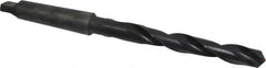 Interstate - 3/4", 3MT 118° Point High Speed Steel Taper Shank Drill Bit - Oxide Finish, 5-7/8" Flute Length, 10-1/2" OAL, Spiral Flute - Americas Industrial Supply
