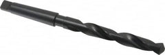 Interstate - 53/64", 3MT 118° Point High Speed Steel Taper Shank Drill Bit - Oxide Finish, 6-1/8" Flute Length, 10-3/4" OAL, Spiral Flute - Americas Industrial Supply