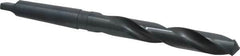 Interstate - 15/16", 3MT 118° Point High Speed Steel Taper Shank Drill Bit - Oxide Finish, 6-1/4" Flute Length, 11" OAL, Spiral Flute - Americas Industrial Supply