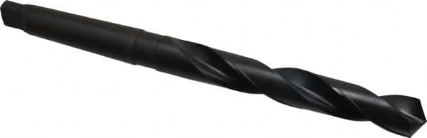 Interstate - 61/64", 3MT 118° Point High Speed Steel Taper Shank Drill Bit - Americas Industrial Supply