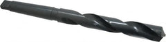 Interstate - 1", 3MT 118° Point High Speed Steel Taper Shank Drill Bit - Oxide Finish, 6-1/2" Flute Length, 11-1/4" OAL, Spiral Flute - Americas Industrial Supply