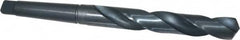 Interstate - 1-1/64", 3MT 118° Point High Speed Steel Taper Shank Drill Bit - Oxide Finish, 6-1/2" Flute Length, 11-1/8" OAL, Spiral Flute - Americas Industrial Supply