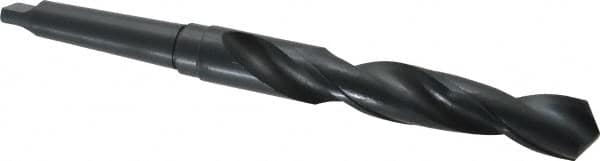 Interstate - 1-11/64", 3MT 118° Point High Speed Steel Taper Shank Drill Bit - Americas Industrial Supply