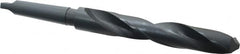 Interstate - 1-13/64", 3MT 118° Point High Speed Steel Taper Shank Drill Bit - Oxide Finish, 7-1/2" Flute Length, 12-1/8" OAL, Spiral Flute - Americas Industrial Supply