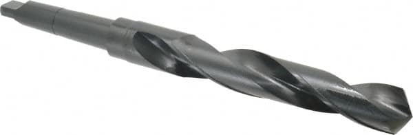 Interstate - 1-1/4", 3MT 118° Point High Speed Steel Taper Shank Drill Bit - Americas Industrial Supply
