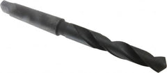 Interstate - 1-1/16", 4MT 118° Point High Speed Steel Taper Shank Drill Bit - Oxide Finish, 6-5/8" Flute Length, 12-1/4" OAL, Spiral Flute - Americas Industrial Supply