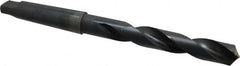 Interstate - 1-5/64", 4MT 118° Point High Speed Steel Taper Shank Drill Bit - Oxide Finish, 6-7/8" Flute Length, 12-1/2" OAL, Spiral Flute - Americas Industrial Supply