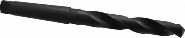 Interstate - 1-9/64", 4MT 118° Point High Speed Steel Taper Shank Drill Bit - Americas Industrial Supply