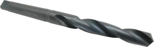 Interstate - 1-17/64", 4MT 118° Point High Speed Steel Taper Shank Drill Bit - Americas Industrial Supply