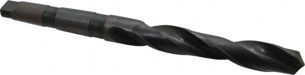Interstate - 1-9/32", 4MT 118° Point High Speed Steel Taper Shank Drill Bit - Americas Industrial Supply