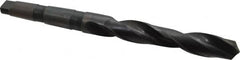 Interstate - 1-9/32", 4MT 118° Point High Speed Steel Taper Shank Drill Bit - Americas Industrial Supply