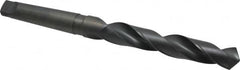 Interstate - 1-19/64", 4MT 118° Point High Speed Steel Taper Shank Drill Bit - Oxide Finish, 8-5/8" Flute Length, 14-1/4" OAL, Spiral Flute - Americas Industrial Supply