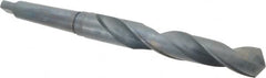 Interstate - 1-27/64", 4MT 118° Point High Speed Steel Taper Shank Drill Bit - Oxide Finish, 9-1/8" Flute Length, 14-3/4" OAL, Spiral Flute - Americas Industrial Supply