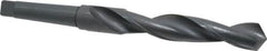 Interstate - 1-1/2", 4MT 118° Point High Speed Steel Taper Shank Drill Bit - Oxide Finish, 7-7/8" Flute Length, 15" OAL, Spiral Flute - Americas Industrial Supply