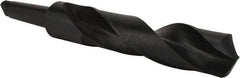 Interstate - 2-7/8", 5MT 118° Point High Speed Steel Taper Shank Drill Bit - Oxide Finish, 10" Flute Length, 17-3/8" OAL, Spiral Flute - Americas Industrial Supply