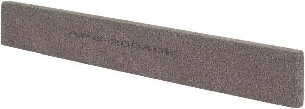 Norton - 120 Grit Aluminum Oxide Rectangular Polishing Stone - Fine Grade, 1" Wide x 8" Long x 1/4" Thick - Americas Industrial Supply