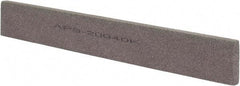 Norton - 120 Grit Aluminum Oxide Rectangular Polishing Stone - Fine Grade, 1" Wide x 8" Long x 1/4" Thick - Americas Industrial Supply