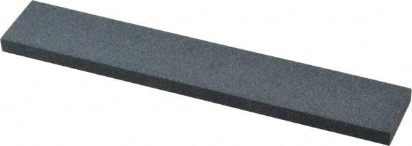 Made in USA - 120 Grit Aluminum Oxide Rectangular Polishing Stone - Fine Grade, 1" Wide x 6" Long x 1/4" Thick - Americas Industrial Supply