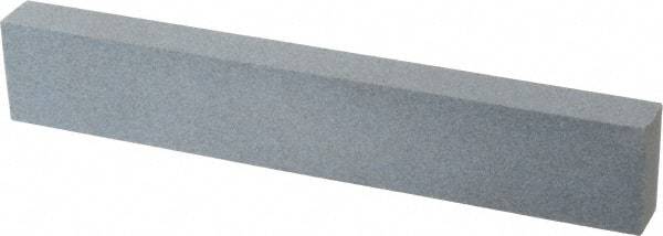 Made in USA - 180 Grit Aluminum Oxide Rectangular Polishing Stone - Very Fine Grade, 1" Wide x 6" Long x 1/2" Thick - Americas Industrial Supply