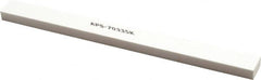 Made in USA - 320 Grit Aluminum Oxide Rectangular Polishing Stone - Extra Fine Grade, 1/2" Wide x 6" Long x 1/4" Thick - Americas Industrial Supply