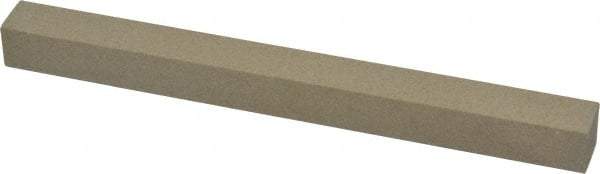 Made in USA - 320 Grit Aluminum Oxide Square Polishing Stone - Extra Fine Grade, 1/2" Wide x 6" Long x 1/2" Thick - Americas Industrial Supply