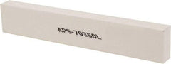 Made in USA - 320 Grit Aluminum Oxide Rectangular Polishing Stone - Extra Fine Grade, 1" Wide x 6" Long x 1/2" Thick - Americas Industrial Supply