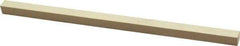 Made in USA - 400 Grit Aluminum Oxide Square Polishing Stone - Super Fine Grade, 1/4" Wide x 6" Long x 1/4" Thick - Americas Industrial Supply