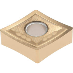 NTK - CNGG432 Grade ZM3 Carbide Turning Insert - 80° Diamond, 1/2" Inscr Circle, 3/16" Thick, 1/32" Corner Radius - Americas Industrial Supply